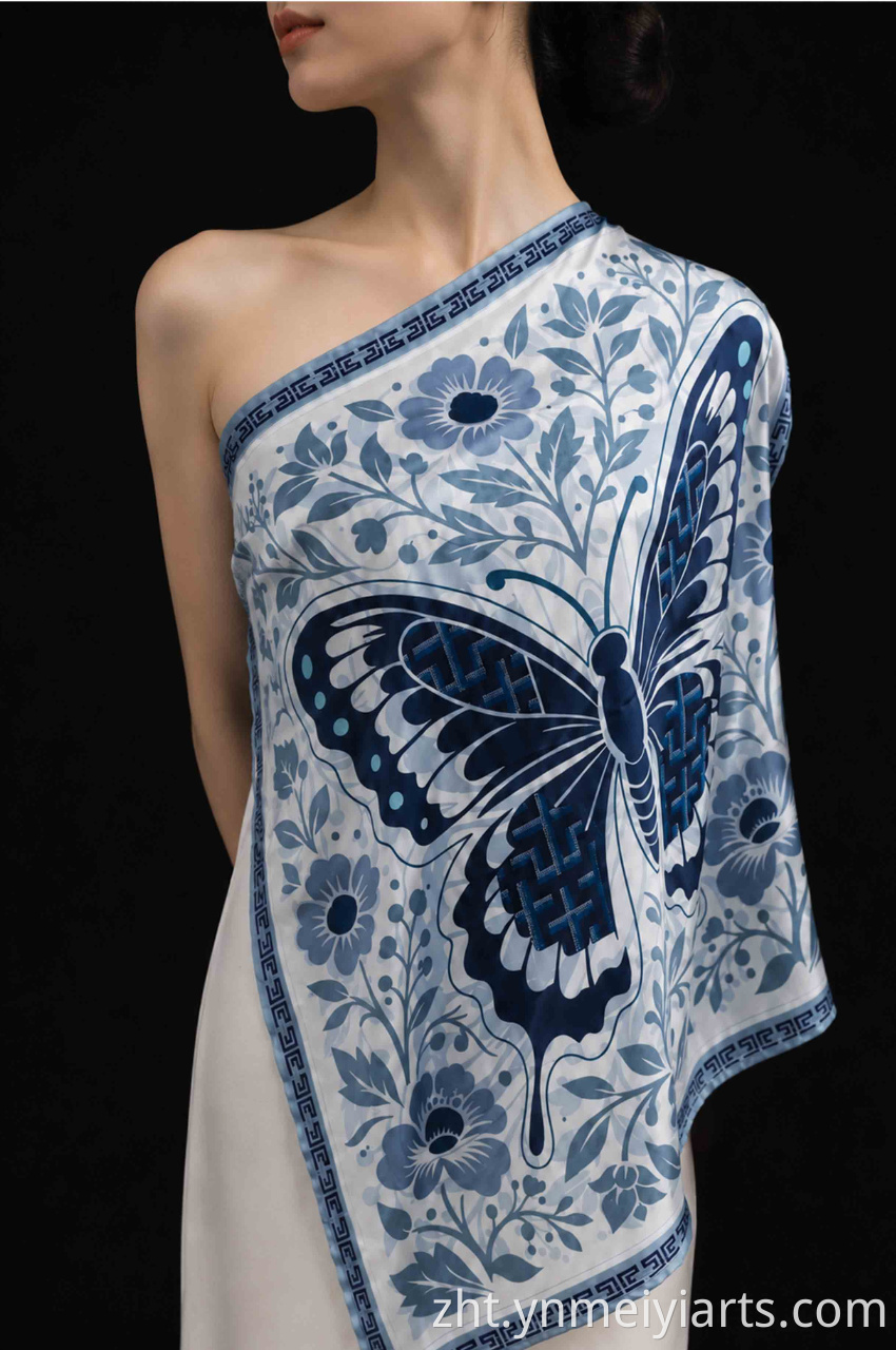 純絲巾 Pure Silk Scarf